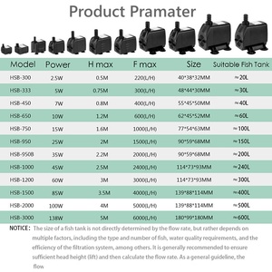 Bomba de fuente de agua sumergible 2000LPH 35W, máquina de bombeo de agua ajustable, bomba sumergible silenciosa para acuario - Product Image 6