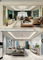Bande de finition de plafond en alliage d'aluminium de conception moderne en forme de Z avec fermeture en cloison sèche pour la décoration intérieure des hôpitaux