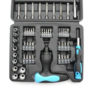 63pcs Versatile Home Repair Tool Kit Steel Handle Including Slotted <b>Torx</b> Square Hex <b>Bits</b> OEM Customizable Industrial 63pcs Multi - Product Image 3