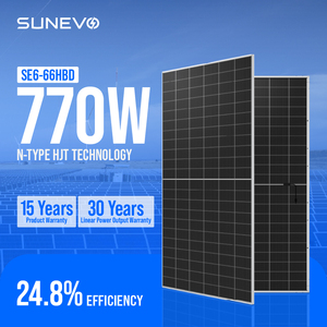 Sunevo N Type HJT Bifacial Solar Panels 700W 720W 750W 770W With 30 Years Warranty for Commercial Industrial 6N 132cells 755 - Product Image 3