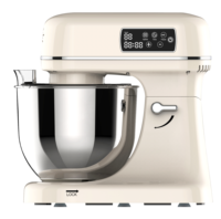 Robot pâtissier électrique 800W 5,7L 12 vitesses avec grand écran LCD et minuteur, mélangeur planétaire de cuisine, personnalisation usine