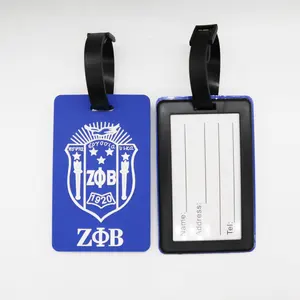 2024 NUEVA llegada Blue ZETA PHI BETA Shield Etiqueta de equipaje para 100 años de Zeta Phi Beta