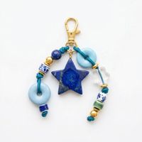 Брелок-подвеска JS Boho в морском стиле: ретро-декор для летней пляжной сумки, аксессуар с морской звездой, ракушкой и бусинами, для сумок