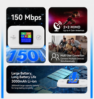 Routeur Mifi 4G Haut de Gamme avec Wi-Fi Mobile Europe, Interface USB Type-C, Écran Couleur Sans Fil 5G LTE pour Voitures