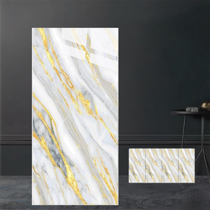 Carreaux de porcelaine française modernes à reflets dorés 600x1200mm, antidérapants, pour murs et sols intérieurs d'appartements, maisons, cuisines et salles de bain - Product Image 3