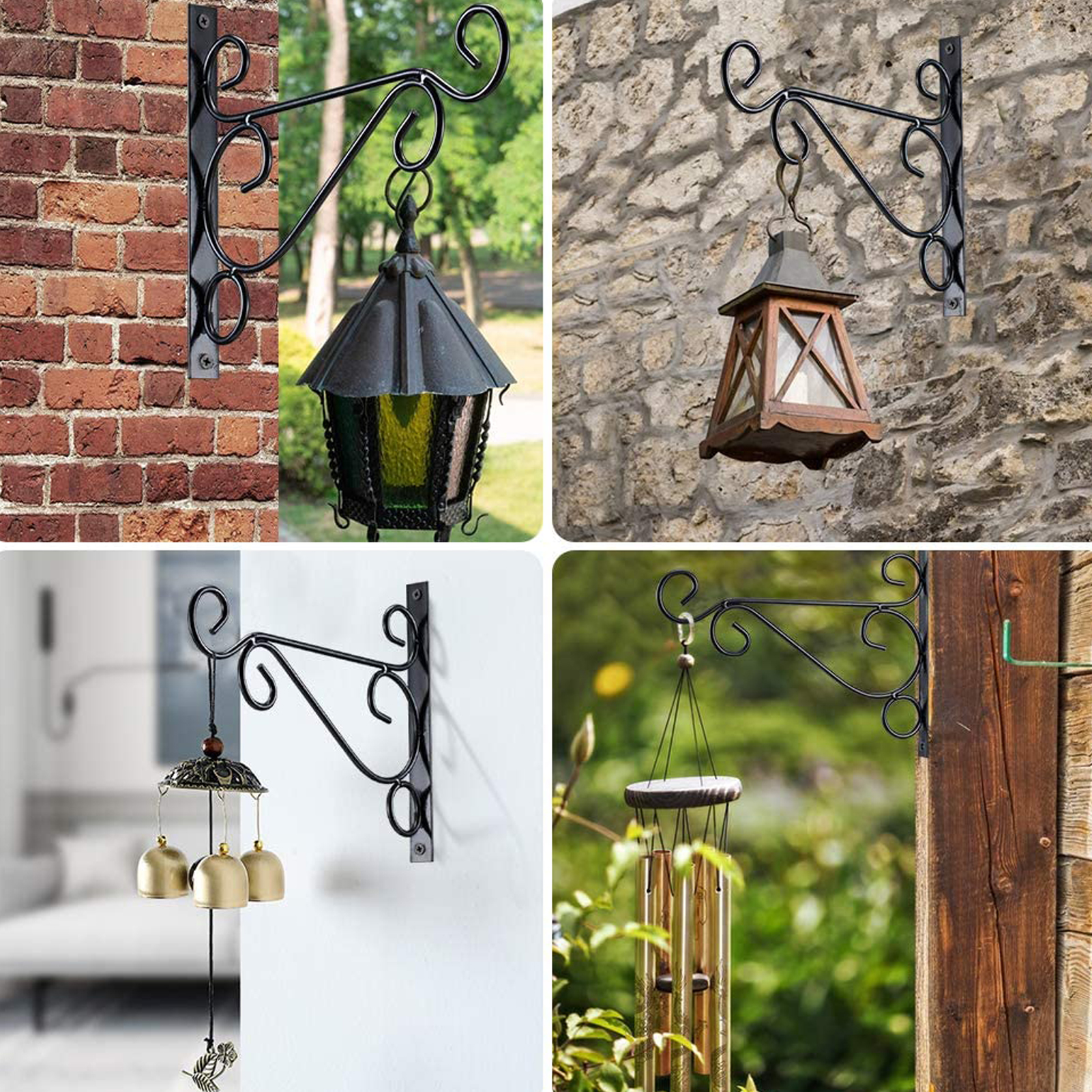Wrought Iron Plant Hangers Outdoor - Stylish & Durable