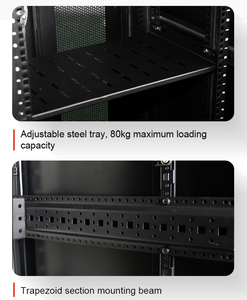 19 inch thùng máy chủ giá dữ liệu tủ 42U 600x1000 Kích thước mô-đun máy chủ Rack cho kim loại trung tâm dữ liệu trong kho - Product Image 5
