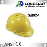Casque de sécurité industriel haute densité en polypropylène à coque ventilée