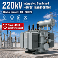 Transformateur de puissance triphasé intégré à régulation de charge 220 kV à économie d'énergie