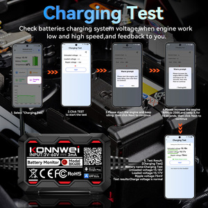 Moniteur de <span class=keywords><strong>batterie</strong></span> antivol pour <span class=keywords><strong>voiture</strong></span> BK400 - Bluetooth 5.2 3-60V Testeur de <span class=keywords><strong>batterie</strong></span> au plomb-acide et au lithium Localisateur GPS - Product Image 3
