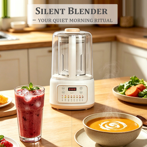 Licuadora de Cocina Silenciosa de 220V 600W 1.5L con 10 Programas Preestablecidos y Temporizador de 12H para Leche Vegetal, a Base de Soja, Nueces y Almendras - Product Image 1
