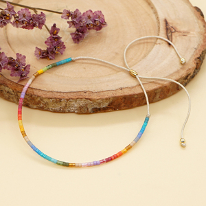 Hot Selling Gnext Beach Jewelry Bohemian Handmade Adjustable <b>String</b> Miyuki Colorful Seed Beads <b>Bracelet</b> Anniversary Gifts Unisex - Product Image 3