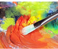 Lot de 12 mini-bocaux de peinture acrylique, non toxiques et sûrs pour enfants, idéal pour le dessin, les loisirs créatifs et les projets artistiques scolaires