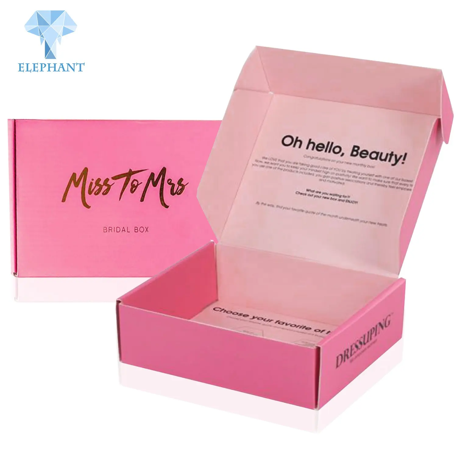 Розовая косметическая щетка с логотипом на заказ, упаковка для косметической ткани для ухода за кожей, коробка для упаковки из гофрированной бумаги