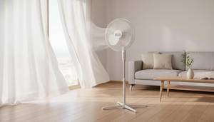 Ventilador de Pie Oscilante de Alta Calidad, Estilo Europeo, con Control Remoto, 3 Velocidades, Eléctrico, Hecho de Plástico, para el Hogar - Product Image 2