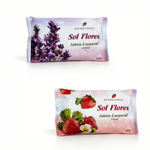 Jabón de Baño con Extracto de Frutas Orgánicas Naturales <span class=keywords><strong>Sol</strong></span> Flores, Iluminador, Hidratante y Antibacteriano, Apto para Cuerpo y Rostro - Product Image 2