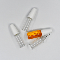 Pistolet à engrenage à coudre Gel lubrifiant à l'huile Bouchon résistant aux enfants Applicateur à presser PET 10ml Bouteille d'huile à pointe d'aiguille transparente