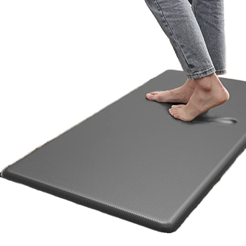 Thick Foam Kitchen Floor Mats Quilted Anti-Fatigue Waterproof Non-Slip Heavy-Duty Comfortable 1.9 cm Standing Desk Mat