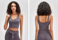 Soutien-gorge de sport pour femme 2026 Beautiful Back Fitness, haute résistance, antichoc, respirant, avec rembourrage amovible intégré et logo frontal
