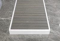 Icegalax Tapis de bain en bois naturel antidérapant Tapis de douche Tapis de bain Bassin froid pour Spa Sauna Piscine