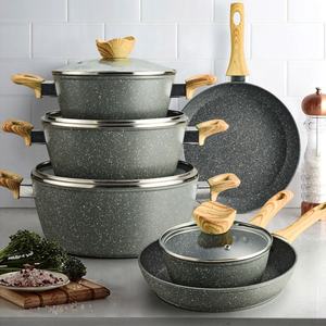 Juego de ollas multifunción de gas para Cocina de Inducción doméstica, juegos de utensilios de cocina antiadherentes, juego de ollas - Product Image 2