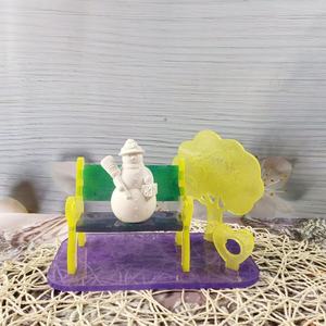 Moules de coulée en résine faits à la main pour bricolage ornements décoratifs Ins Style Silicone banc de parc ornement moule X0322 - Product Image 5