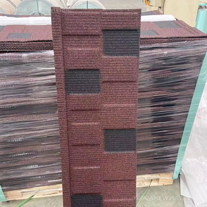 Tejas de Techo Recubiertas de Piedra Color Vino Tinto de Primera Calidad para Exportación a África - Product Image 3
