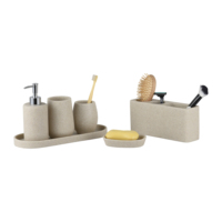 Ensembles de salle de bains de luxe modernes 6 pièces ensemble de vanité accessoires de salle de bains de toilette