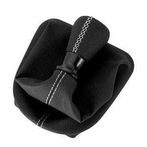 Vente en Gros Nouveau Design <span class=keywords><strong>Pommeau</strong></span> <span class=keywords><strong>de</strong></span> <span class=keywords><strong>Levier</strong></span> <span class=keywords><strong>de</strong></span> <span class=keywords><strong>Vitesse</strong></span> en Cuir Cousu Noir Rouge Bleu Blanc pour Peugeot <span class=keywords><strong>207</strong></span> 307 CC 308 - Product Image 2