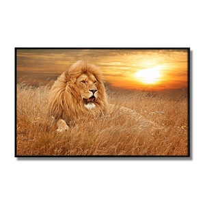Œuvres d'art Cristal porcelaine Peinture Lion Animaux Images Mur Art Salon Moderne Oeuvre d'art Peinture - Product Image 1