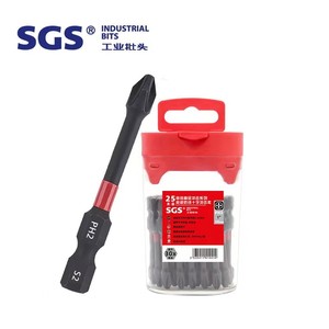 25 pcs nguồn nhà máy 1/4 ''Hex Shank 50mm PH2 Oxit Đen tác động screwdriver bit Phillips khoan bit với hộp lưu trữ từ tính - Product Image 1