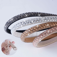Sandales à la mode personnalisées décoration bande de cristal semi-ronde cordon strass corde pour chaussures