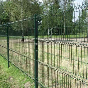 Certification de qualité Clôtures paysagères décoratives Clôture en treillis métallique incurvé 3D galvanisé économique Modélisation 3D incluse - Product Image 2