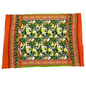 Wholesale Price 100% Rayon Brown Floral Printed Premium Quality <b>Sarong</b> Bali Beach Pareo Cover-up Asia Pacific Islands Clothing - Product Image 1