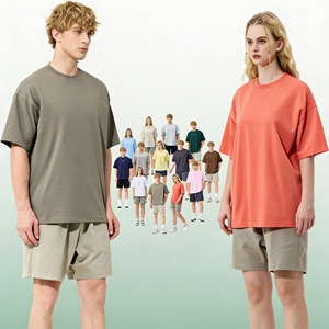 High Quality Custom Logo Solid Color Men's <b>Hip</b> Hop Style 100% Cotton Garment Dyed Breathable Short Sleeve O-Neck T-Shirts - Product Image 5