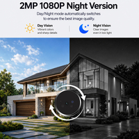 Caméra de sonnette WiFi Tuya avec moniteur 5 pouces, détection de mouvement PIR 2MP, vision nocturne, visionneuse de porte avec batterie 10000 mAh