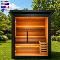 Sauna Exterior Tradicional de Cedro Rojo Grande Kaitong para Jardín