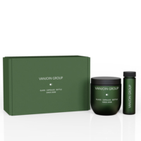 Pot large vide personnalisé pour capsules de soins capillaires 250 ml, gommes vitaminées, gommes beauté, soins de la peau, coffret cadeau avec flacon en verre