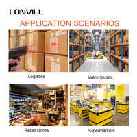Lector de Códigos de Barras 2D Inalámbrico Inteligente LONVILL, Portátil, IP54, USB, con Pantalla