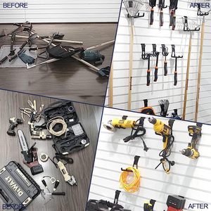 ตะขอเกี่ยวผนังสำหรับโรงรถอุปกรณ์เสริมอเนกประสงค์สำหรับตู้เสื้อผ้าไม้ระแนง - Product Image 3