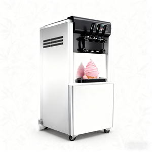 Machine à glace molle automatique YINSHUO 50-60L/H avec pré-refroidissement, 3 saveurs, pour café - Product Image 2