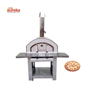 Horno de pizza independiente de fabricación profesional Horno de pizza de gas de acero inoxidable para exteriores