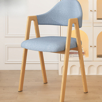 Chaise de salle à manger moderne inclinable avec dossier haut en mousse haute densité, support à ressorts et revêtement facile à nettoyer