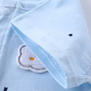 Groothandel Baby Jumpsuit Met Lange Mouwen Meisjes Rompertjes Herfst Biologisch Katoenen Babykleding