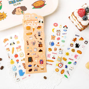 4 autocollants mignons pour animaux <span class=keywords><strong>de</strong></span> compagnie par paquet dans la salle d'exploration, autocollants pour enfants, matériaux mignons pour carnet <span class=keywords><strong>de</strong></span> notes - Product Image 3