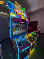 Machine d'arcade de tir de balles pour 4 joueurs, adaptée aux enfants, fonctionnant à pièces, jeu d'intérieur