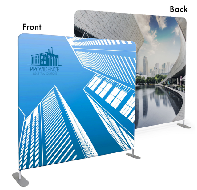 Customized Pillow Cover Backdrop Photobooth Double Sided Print Tension Fabric Pillow Backdrop Trade Show Background