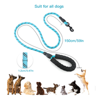 A mazon – laisse de chien en Nylon multicolore et Durable, laisse réfléchissante pour chien à corde ronde