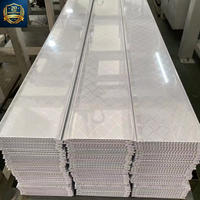 Panneaux en PVC pour plafond, grille en plastique, résistants à l'humidité et ignifuges, pour serre, cuisine, salon, chambre, salle de bain, style moderne