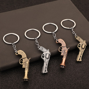 Yujiantong Jedi Battle Royale serie periferica pace piccola pistola in metallo modello giocattolo, squisito portachiavi ciondolo - Product Image 1